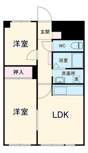 2DKの間取り画像