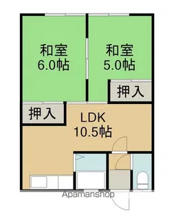 富貴ハウス【2階】の間取り