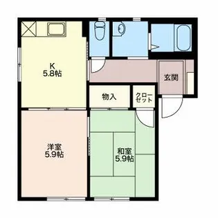 エクセルコート【1階】の間取り