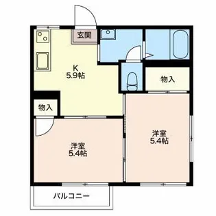 フレグランス久保【2階】の間取り