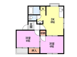 メゾン秋桜【1階】の間取り