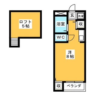 ウッディハウスA【2階】の間取り