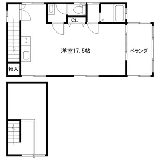 イーストヴィレッジ1【2階】の間取り