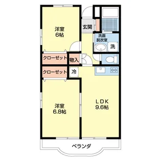 メゾン・ラフィーネ【2階】の間取り