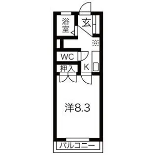 レークハヤIII【1階】の間取り