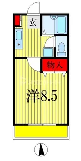 1Kの間取り画像