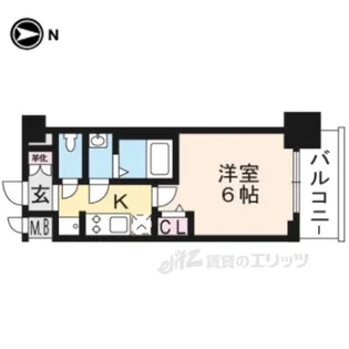 プレサンスTHEKYOTO東福寺EAST【6階】の間取り