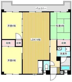 福岡県久留米市国分町【マンション】の間取り