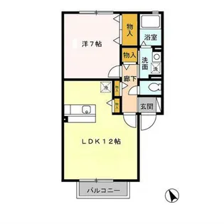 エトワールキューブ B【2階】の間取り