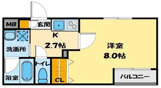 カーサ・レガーロ【3階】の間取り