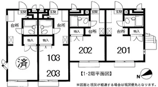 ワイズコーポ常盤台【2階】の間取り