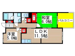 中野木フォレスト30【2階】の間取り