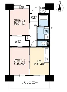 URひばりが丘パークヒルズ【8階】の間取り