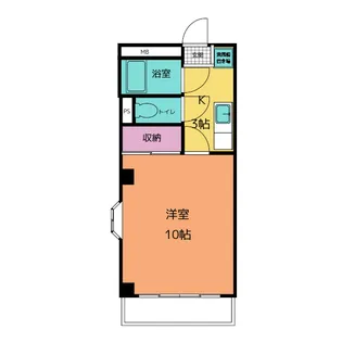 ロワヴェール美咲【4階】の間取り