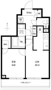 1LDKの間取り画像