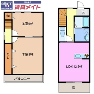 三重県津市阿漕町津興【一戸建】の間取り