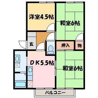 シーサイドヴィラ浮島【2階】の間取り