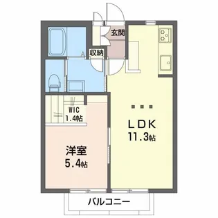 ビアン・シュールB【2階】の間取り