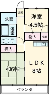 メゾンサンヒル【2階】の間取り