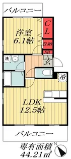 千葉県船橋市海神町南1【アパート】の間取り