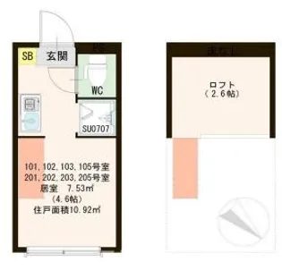 ハーモニーテラス和泉IV【1階】の間取り