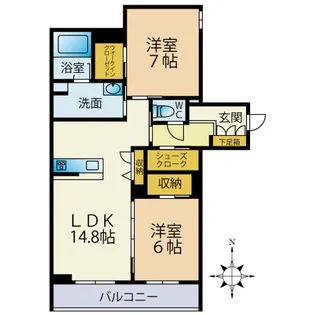 アーバンT【3階】の間取り