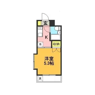 ハイタウン明大前【2階】の間取り