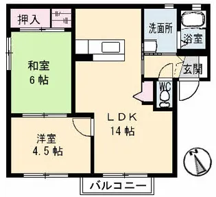 シャーメゾンペリートII【2階】の間取り