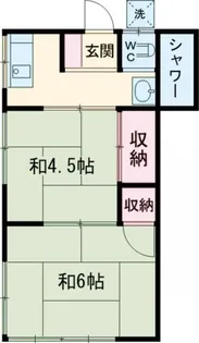 閑々荘【2階】の間取り