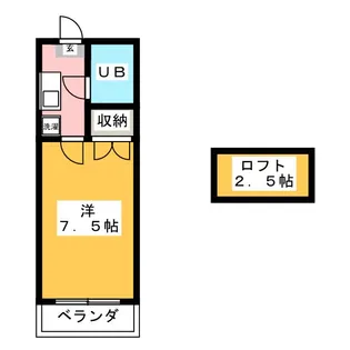 サンハイツ【1階】の間取り