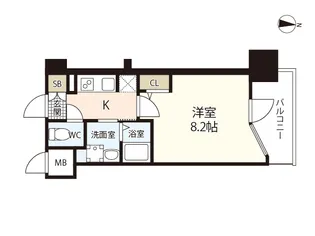 S-RESIDENCE国泰寺町一丁目【4階】の間取り