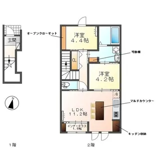 セピア・スイート【2階】の間取り