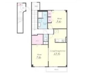 ルミエールB【2階】の間取り