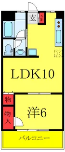 サンケイコーポ【4階】の間取り