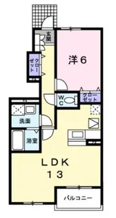 神奈川県厚木市上落合【アパート】の間取り