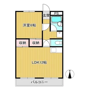 シティフラット【4階】の間取り