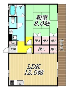 イズミハイツ【1階】の間取り