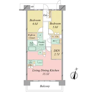 ブライトタウン貴布祢(406)【4階】の間取り