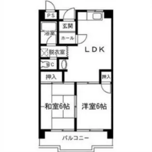 大阪府大阪市住吉区大領5【マンション】の間取り