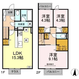 メゾン・ド・シーマ Gleeの間取り