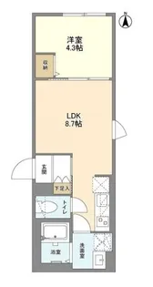 東京都世田谷区北沢5【マンション】の間取り