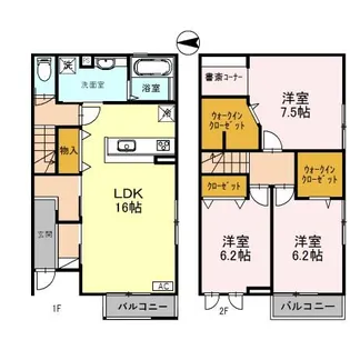 石川県金沢市富樫3【一戸建】の間取り