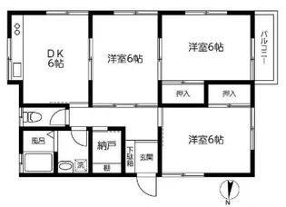 志村アパート【2階】の間取り