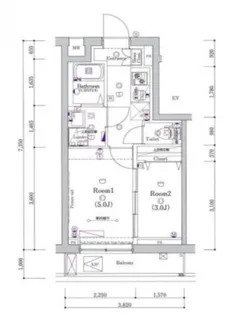 ガリシア矢口渡【2階】の間取り