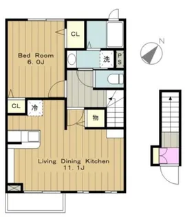 東京都八王子市大船町【アパート】の間取り