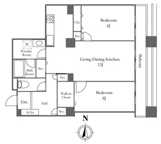 リバーシティ21イーストタワーズ 10棟【25階】の間取り