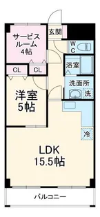 コンフォリアたまプラーザ【4階】の間取り