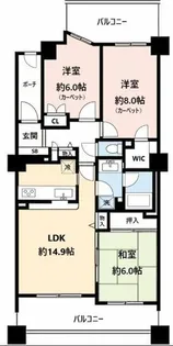 ヒルズ久が原参番館【5階】の間取り