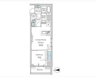 1LDKの間取り画像