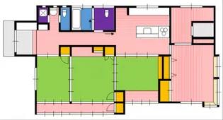ハウスひまわり【1階】の間取り